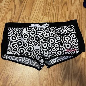 Body glove black/white dots athletic swim shorts